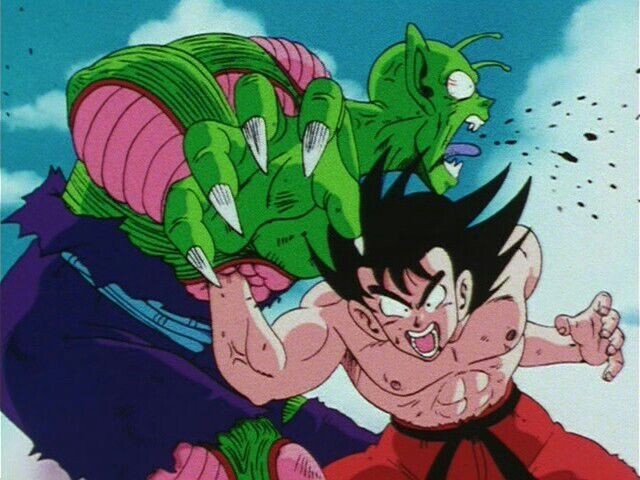 Einer der härtesten Kämpfe des originalen Anime: Son-Goku gegen Piccolo im letzten Turnier.