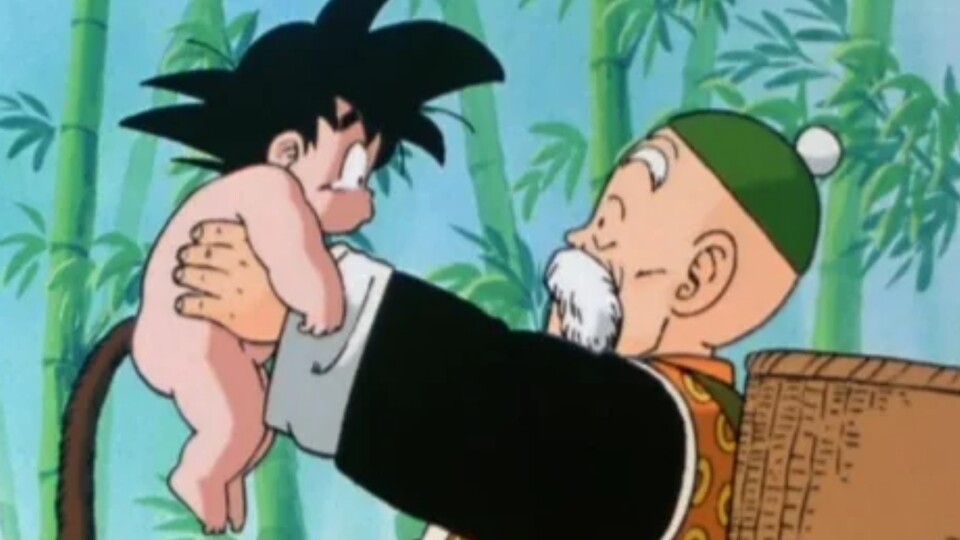 Opa Gohan findet Goku als Baby. (Bild: © Toei Animation)
