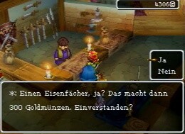 Dragon Quest IX: Beim Händler kauft ihr für euer hart verdientes Geld neue Waffen oder Rüstungen. [DS]