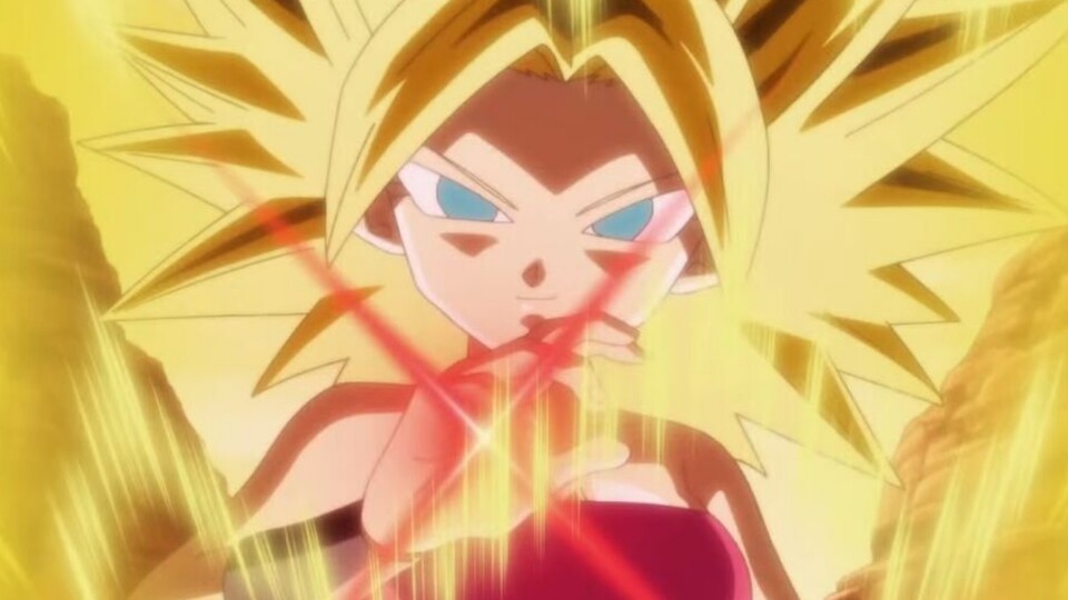 Caulifla lernt schnell im Kampf dazu. (Bild: © Bird Studio, Shueisha Toei Animation)