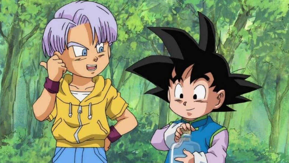 Im Vergleich zum älteren Trunks ist Goten nur fast so stark. (Bild: © Bird Studio Shueisha, Toei Animation)