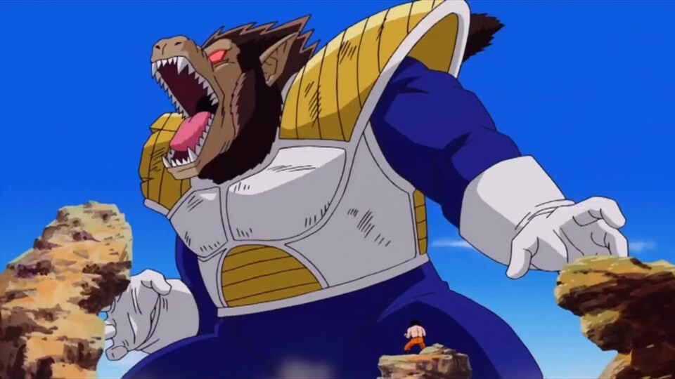 Vegeta als er sich in den Wehraffen verwandelt hat und gegen die anderen Z-Krieger gekämpft hat. (Bild: © Toei Animation)