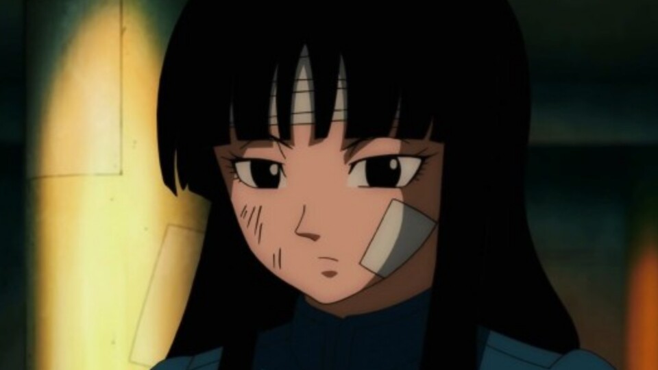 Mai ist eine mutige Kämpferin aus der Zeitlinie von Zukunfts-Trunks. (© Bird Studio, Shueisha Toei Animation)