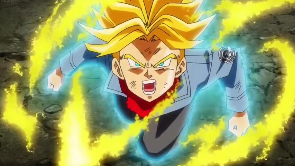 Trunks könnte in Zukunft vielleicht ebenfalls zum Super-Saiyajin Blue aufsteigen. (© Bird Studio, Shueisha Toei Animation)