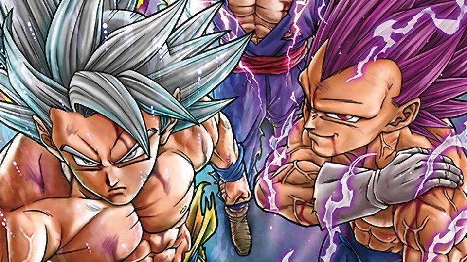 Gokus Ultra Instinct und Vegetas Ultra Ego ergänzen nicht nahezu perfekt im Kampf. (Bild: © Toyotaro, Shueisha)