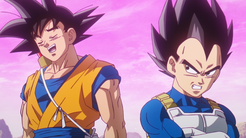 Vegeta ist sauer auf Son Goku, weil er den Super-Saiyajin 4 verheimlicht hat. (Bild: © Bird Studio, Toei Animation)