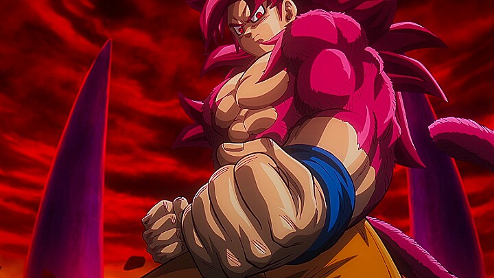 Son Gokus eigentliche Form des Super-Saiyajin 4 in Dragon Ball Daima. (Bild: © Bird Studio, Shueisha Toei Animation)