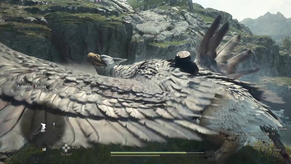 Es hat ganze 8 Jahre gedauert, bis sich ein Spiel an einen vergleichbaren Detailgrad herangewagt hat. Trico ist mir dann aber doch eine Spur liebenswerter. (Bildquelle: Brackish Archer Youtube)