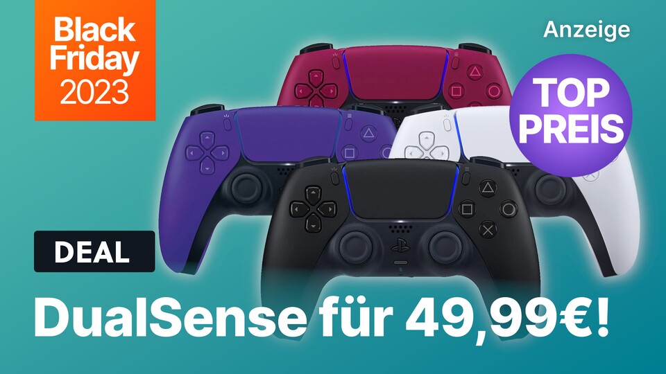 Auch den DualSense PS5-Controller gibts jetzt günstig im Black Friday-Angebot.