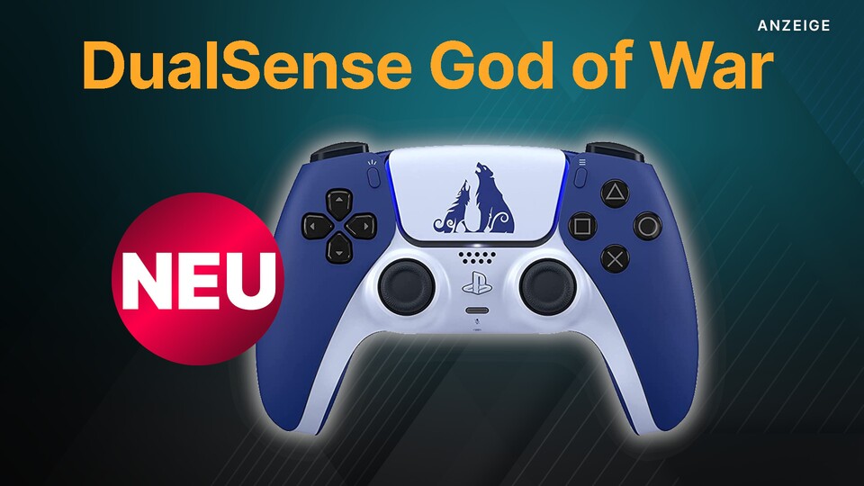 Die God of War Ragnarök Limited Edition des Sony DualSense bekommt ihr jetzt neben MediaMarkt und Saturn auch bei Amazon.