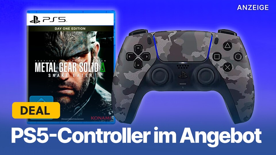 Metal Gear Solid Delta gibt es jetzt zusammen mit dem passenden PS5-Controller in Grey Camouflage im Angebot.