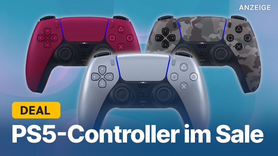 Bei GameStop bekommt ihr den Sony DualSense PS5-Controller jetzt in fünf speziellen Farben günstiger, wenn ihr den Rabattcode benutzt.