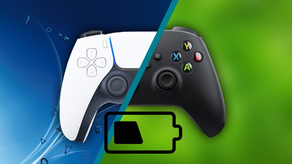 Die Controller der neuen Konsolen: DualSense (links) und Xbox Series X/S-Gamepad (rechts).