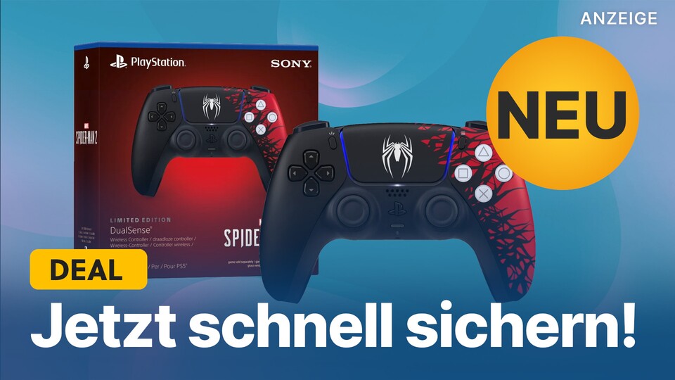 Wenn ihr den DualSense in der Spider-Man 2 Limited Edition noch haben wollt, solltet ihr besser bald zuschlagen.