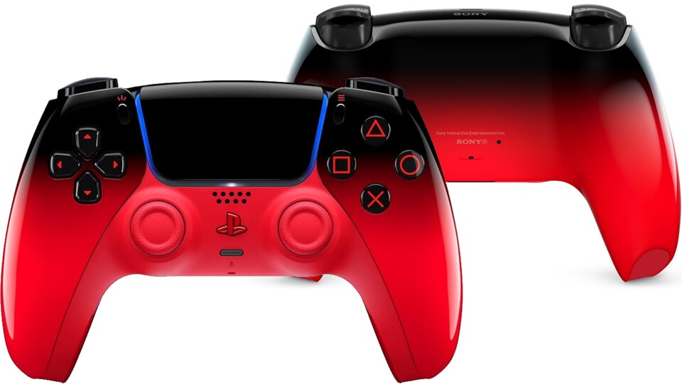 Die neuen DualSense PS5-Controller sehen auch von hinten schick aus.