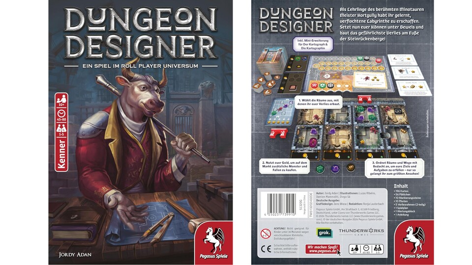 Im Gegensatz zu Dungeon Keeper ist Dungeon Designer ganz auf den Aufbau des Dungeons fokussiert, den ihr nach und nach aus verschiedenen Kärtchen zusammensetzt.