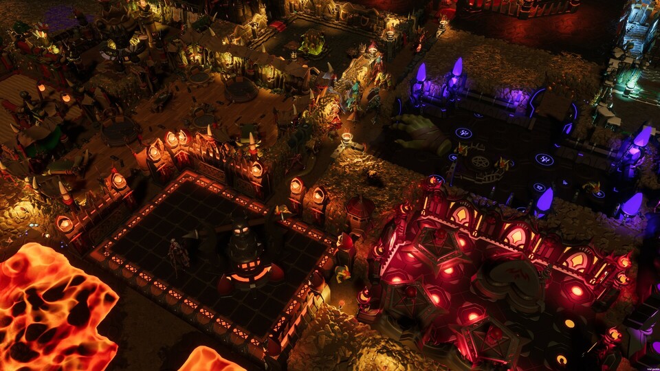 Auch in Dungeons 4 erschafft ihr wieder gigantische unterirdische Kerker im Dungeon-Keeper-Stil.
