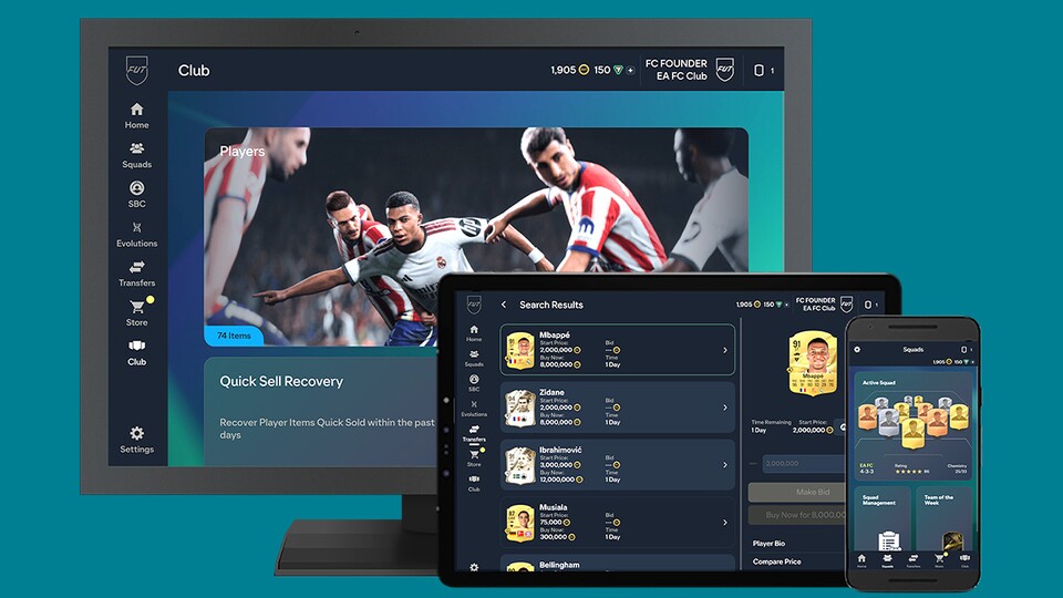 So ungefähr soll dann die neue Web App sowie der dazugehörige Companion aussehen.