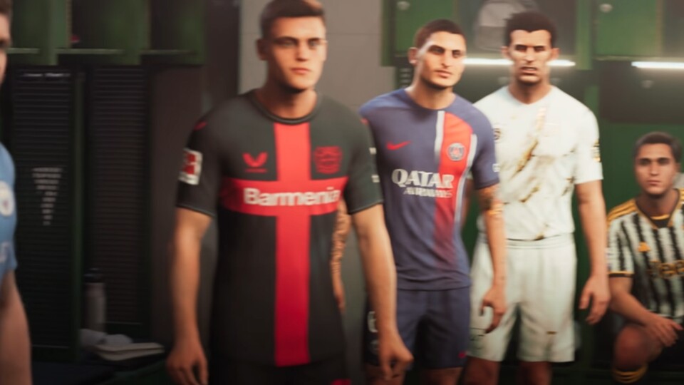 Das neue Heimtrikot von Bayer 04 Leverkusen im ersten Trailer zu EA Sports FC 24.