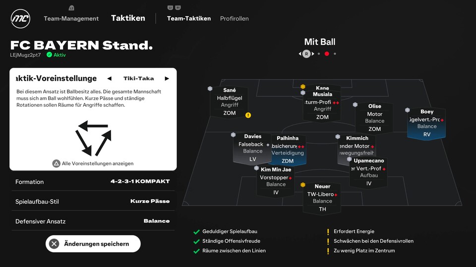 So sieht das 4-3-2-1 der Bayern in der Offensive aus.