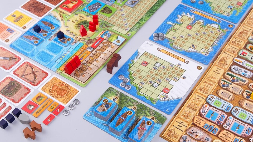Island, Grönland, Markland und Vinland – verschiedene Insel und neue Kontinente müssen für neue Ressourcen erkundet werden.