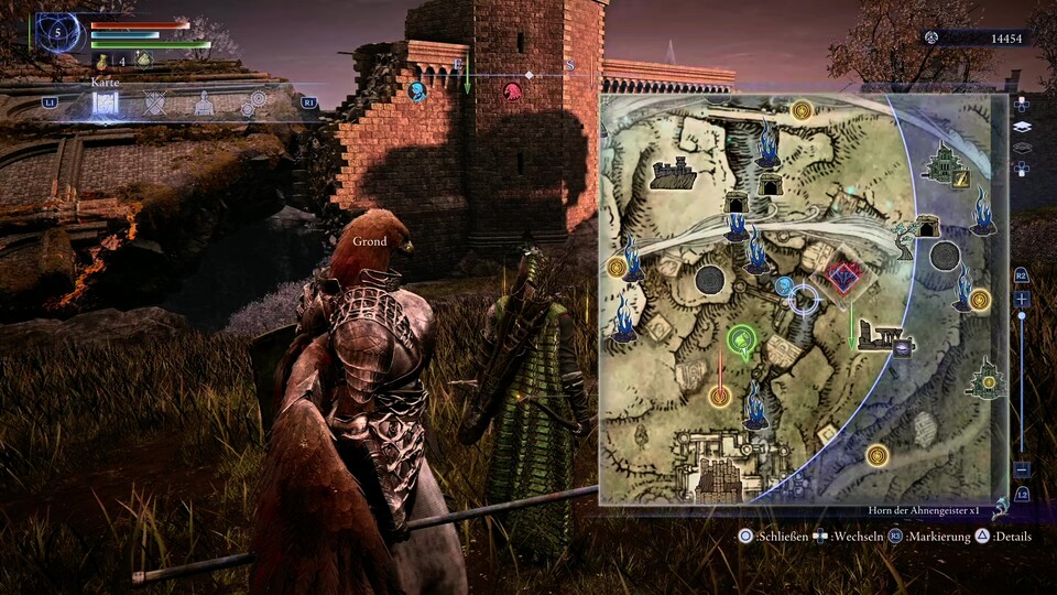 Die Map ist sehr übersichtlich und eines eurer wichtigsten Tools, da ihr hier Ziele für euer Team pingt.