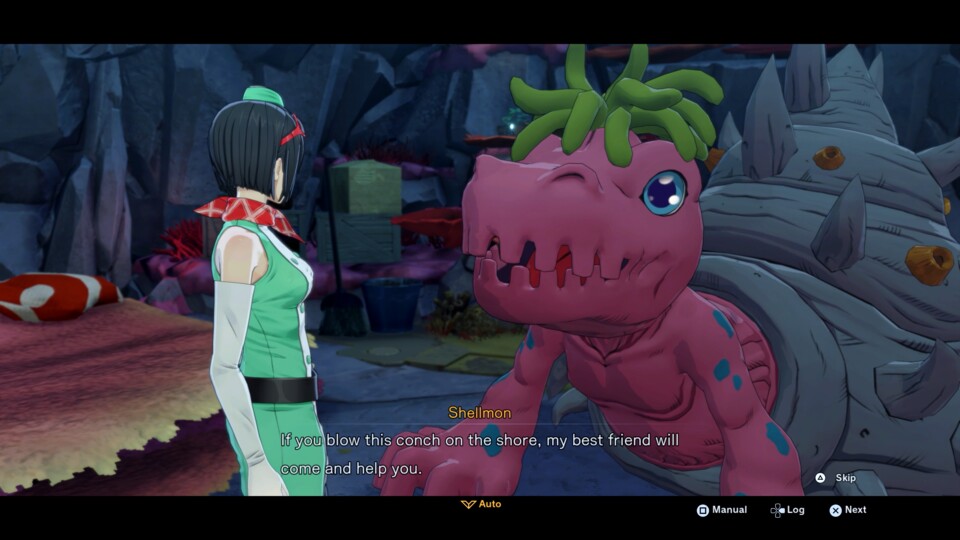 Die Geschichte um Shellmon und Divermon war ein rührender Zwischenstopp in der Geschichte. (© Bandai Namco)