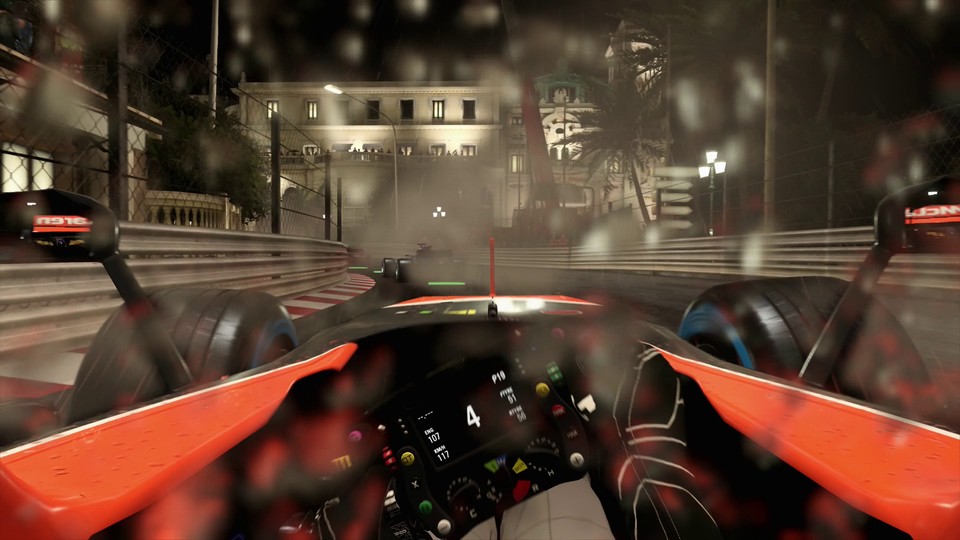 Eine der größten Herausforderungen: Der Monaco-Grand-Prix bei Nacht und starkem Regen.