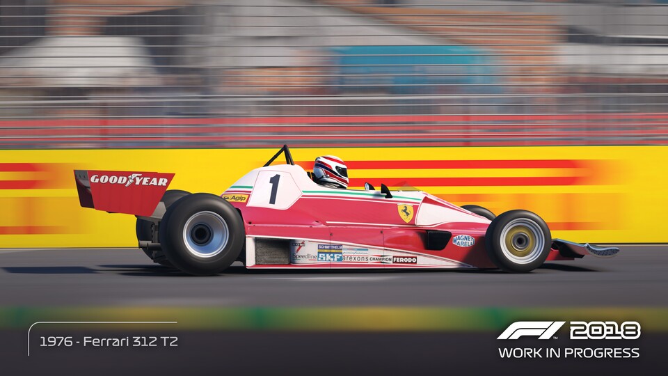 Auf Wunsch hüpft ihr auch in die Cockpits von klassischen Formel 1-Flitzern, in F1 2018 sind es insgesamt 2018.