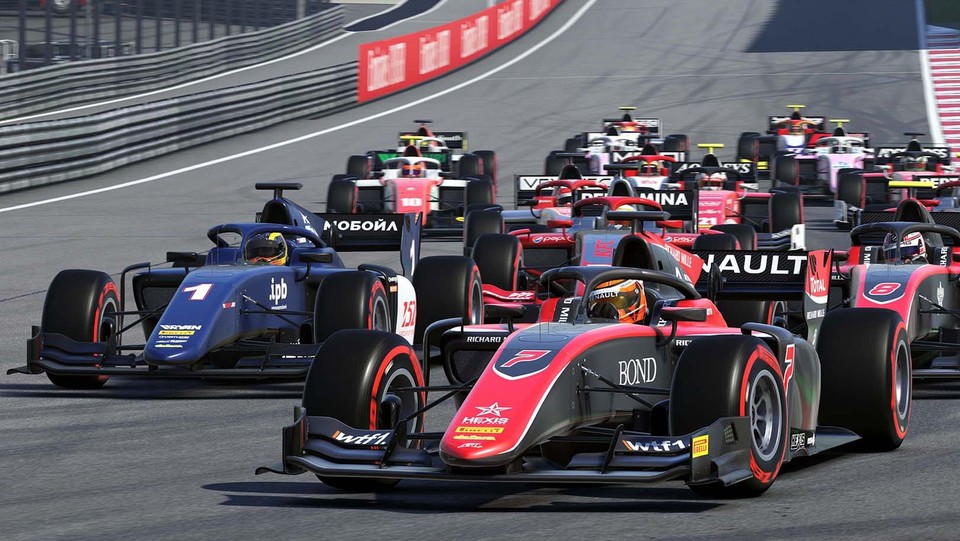 In F1 2019 können offizielle Rennen stattfinden und im Spiel muss auch kein Mindestabstand eingehalten werden.