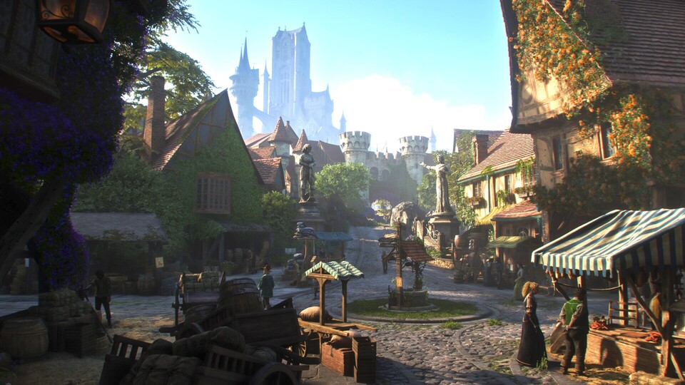 Die Mittelalter-Fantasywelt von Fable macht einen gemütlichen Eindruck.