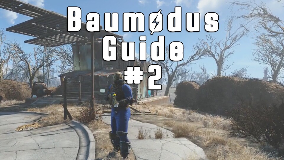 Fallout 4 - Guide zum Baumodus #2: Wir bauen uns eine Bar aufs Dach.