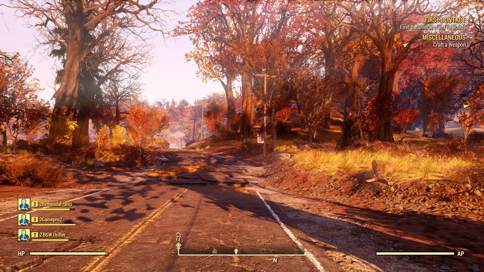 Fallout 76 erinnert mit seinem dichten Blattwerk mehr an Skyrim als an Fallout 4.