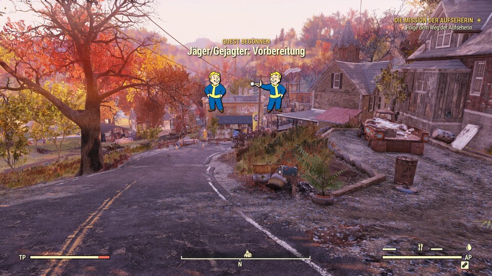 Fallout 76 bietet auch die Möglichkeit, sich gegenseitig in einem kleiner werdenden Spielgebiet an die Gurgel zu gehen.