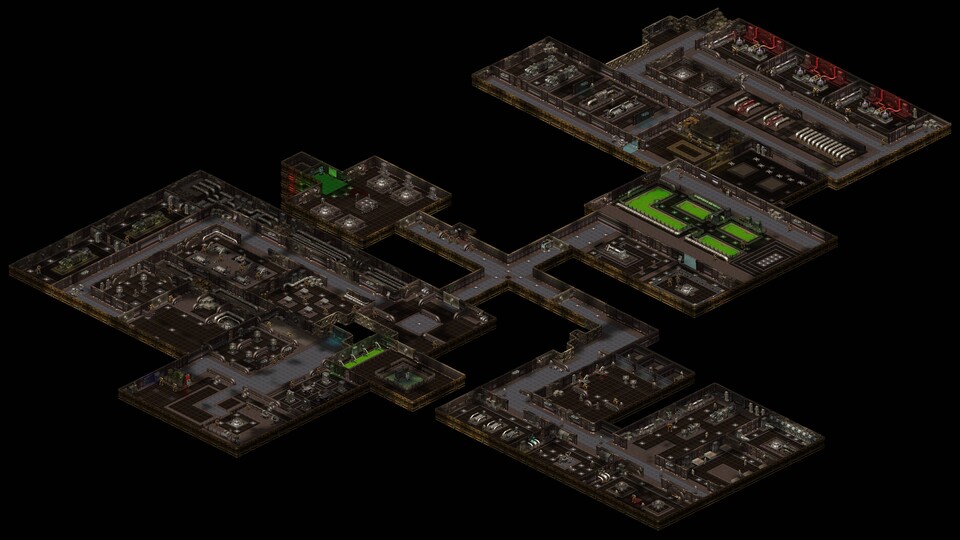 Vault 0 ist von der Fläche her die größte Vault, die je gebaut wurde und ist das Herz aller anderen Vaults.