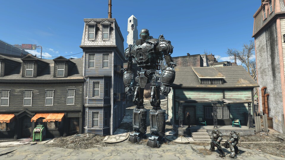 Wenn der Orden des Commonwealth Zugriff auf den riesigen Roboter Liberty Prime hat, dann können sich die anderen Mitglieder der Bruderschaft schon einmal warm anziehen.