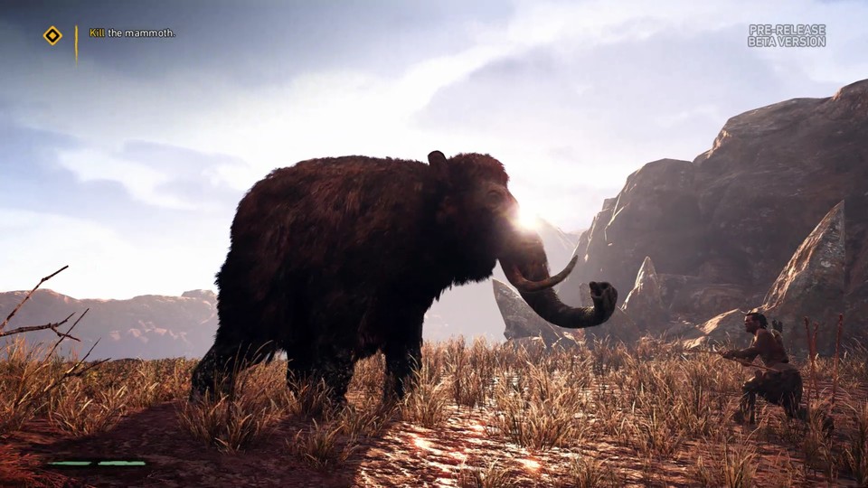 Far Cry Primal lässt nicht nur Mammuts jagen. Vorbesteller dürfen sogar selbst ein Mammut spielen.