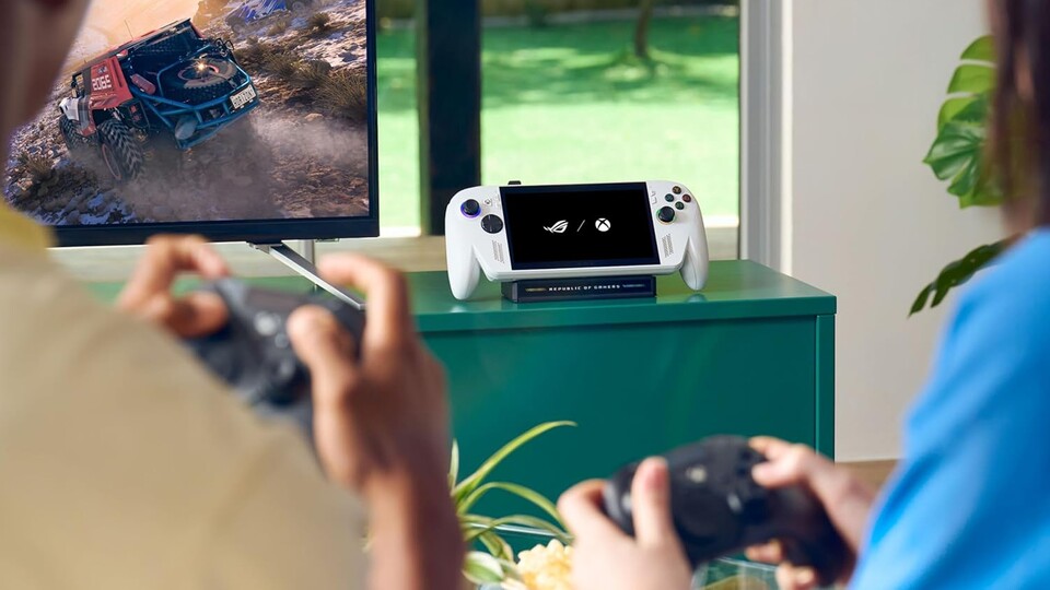 Wie eine Switch könnt ihr auch den Asus ROG Xbox Ally an einen Fernseher anschließen, wenn ihr mal nicht im Handheld-Modus spielen wollt.