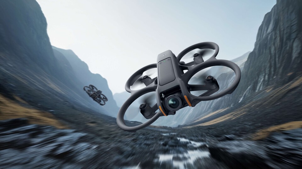 Im Tiefflug über Berg und Tal: Die DJI Avata 2 macht nicht nur fantastische Aufnahmen, sondern auch noch extrem viel Spaß beim Fliegen.