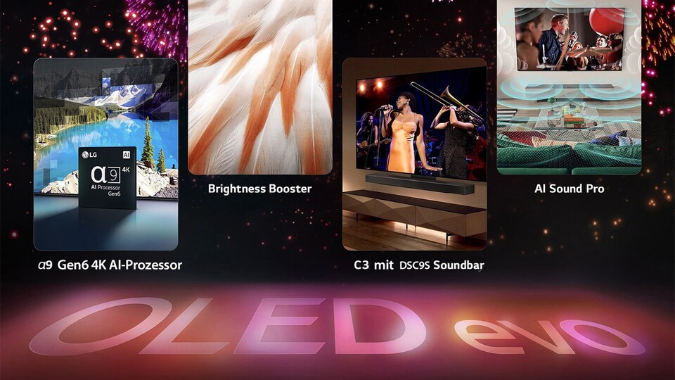 Das LG OLED Evo-Display und der starke Bildprozessor sorgen beim LG OLED C37 für eine Bildqualität, die selbst vielen anderen OLED-Fernsehern deutlich überlegen ist.