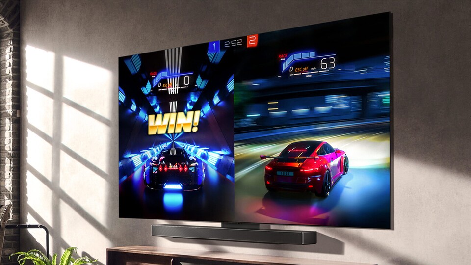 Dank 144Hz, HDMI 2.1 und niedrigem Input Lag ist der LG OLED G4 auch fürs Gaming hervorragend geeignet.