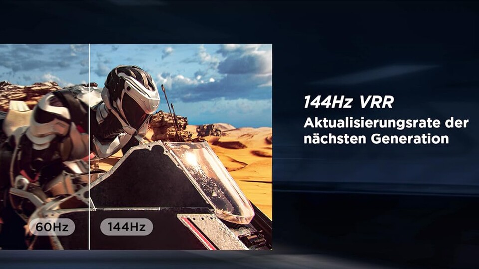 Durch 144Hz und VRR sorgen die TCL 4K-Fernseher auch bei schnellen Bewegungen, wie sie gerade beim Gaming häufig vorkommen, für ein flüssiges Bild.