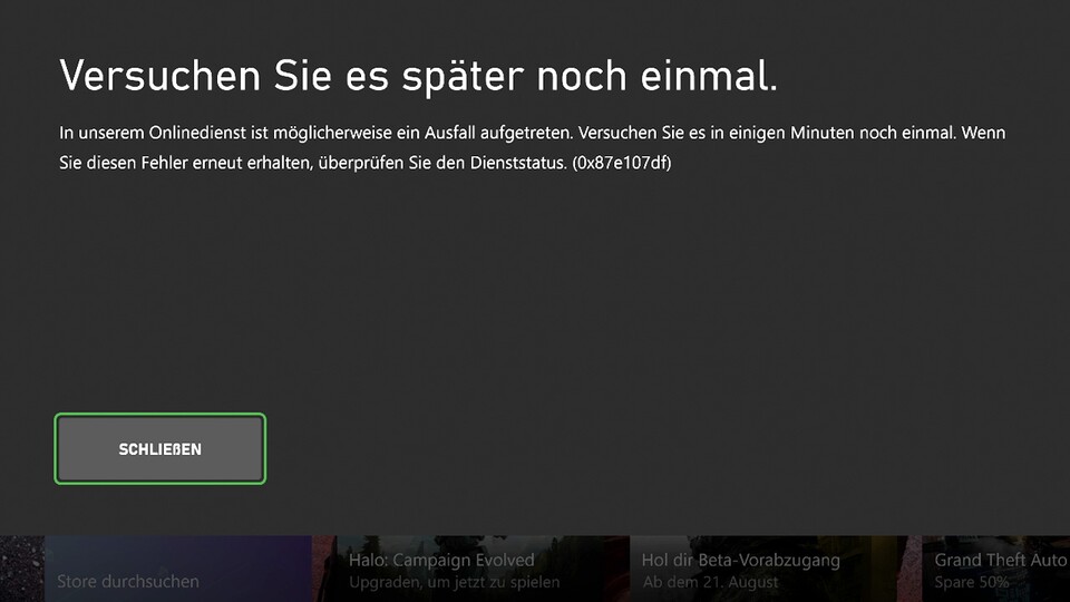 Bei einigen Usern taucht dieser Fehler auf, bei anderen bleiben sie im Titelbildschirm hängen.