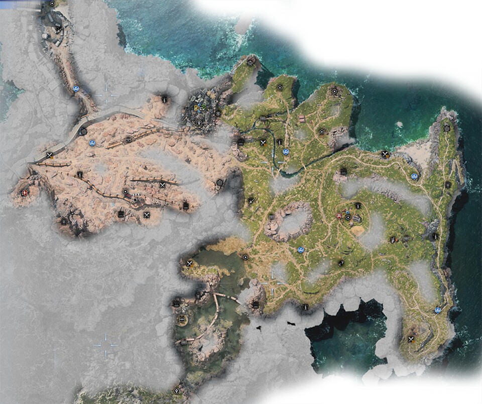 Hier ist die Map der Graslande in FF7: Rebirth.