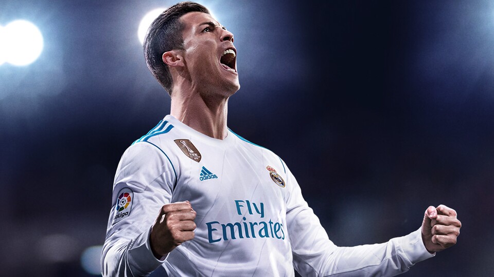 FIFA 18 featured Cristiano Ronaldo als Cover-Maskottchen, hat sich bei der Adaption seines Freundenschreis aber im Ton vergriffen.
