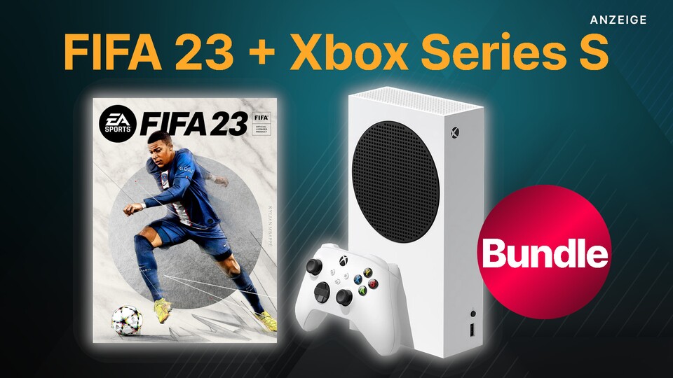 Die Xbox Series S gibt es jetzt zusammen mit FIFA 23 zum günstigen Preis.