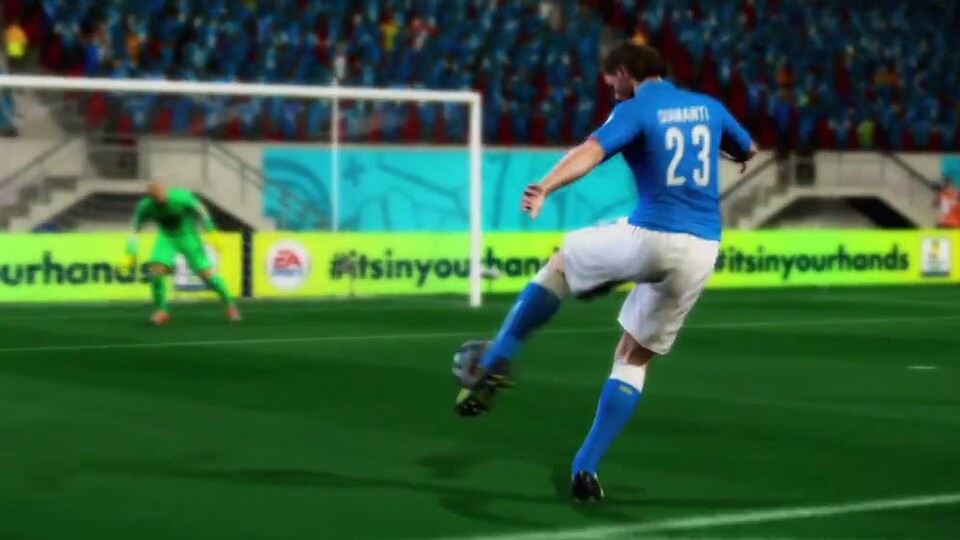 FIFA Fussball-WM Brasilien 2014 bekommt am heutigen 1. April 2014 eine Demo-Version. Die Anspielfassung wird im Laufe des Tages auf der PS3 und der Xbox 360 zum Herunterladen angeboten.