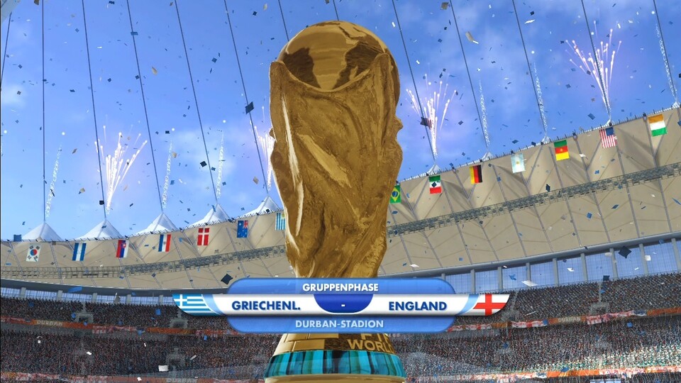 FIFA WM 2010: Das ist sie: Die Trophäe, auf die jede Fußballnation scharf ist.