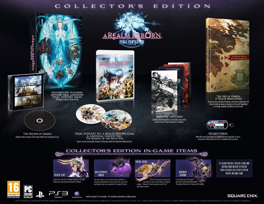 Die Collector's Edition von Final Fantasy 14 Online: A Realm Reborn.