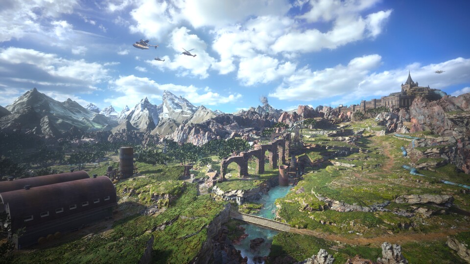 Grafisch ist die Welt von Final Fantasy 7 Rebirth auf jeden Fall beeindruckend und auch spielerisch hat sie viel zu bieten.